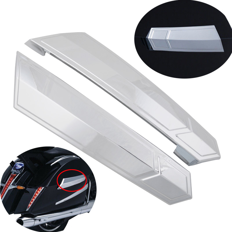 Crossfit Victory - Motorcycle Parts Silver Saddlebag Hinge Covers
