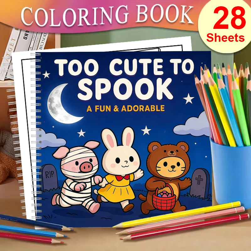 Chalk Bag - Too Cute to Spook Coloring Book