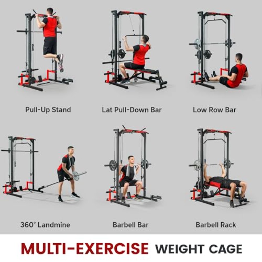 Power Cage Smith Machine Multi - Pull Up Bar 评论和价格