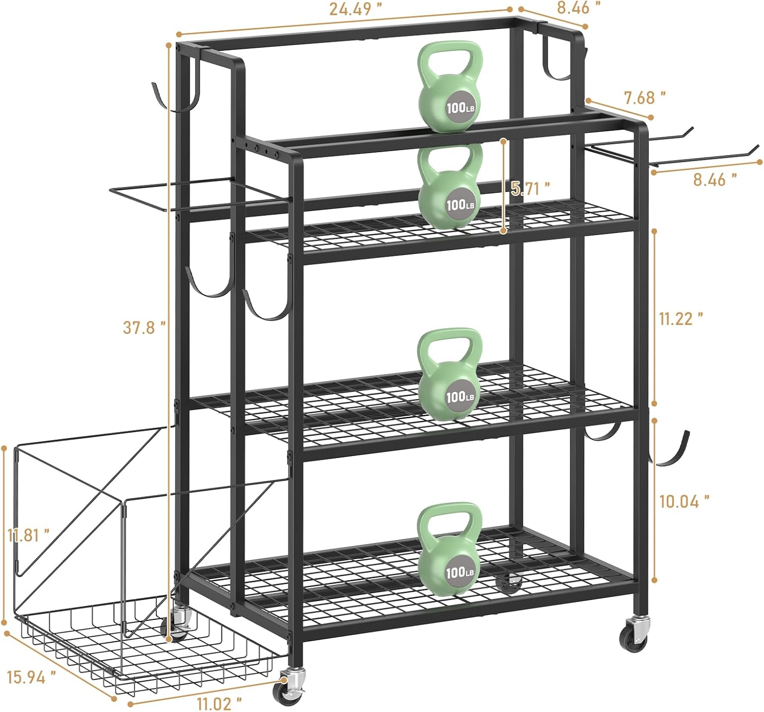Home Gym Storage, No Material  - Kettlebell 评论和价格