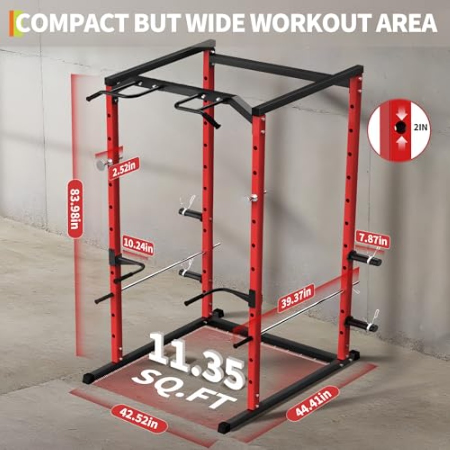 Heavy-Duty Power Cage with Pul - Pull Up Bar 评论和价格