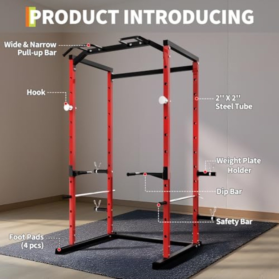 Heavy-Duty Power Cage with Pul - Pull Up Bar 评论和价格