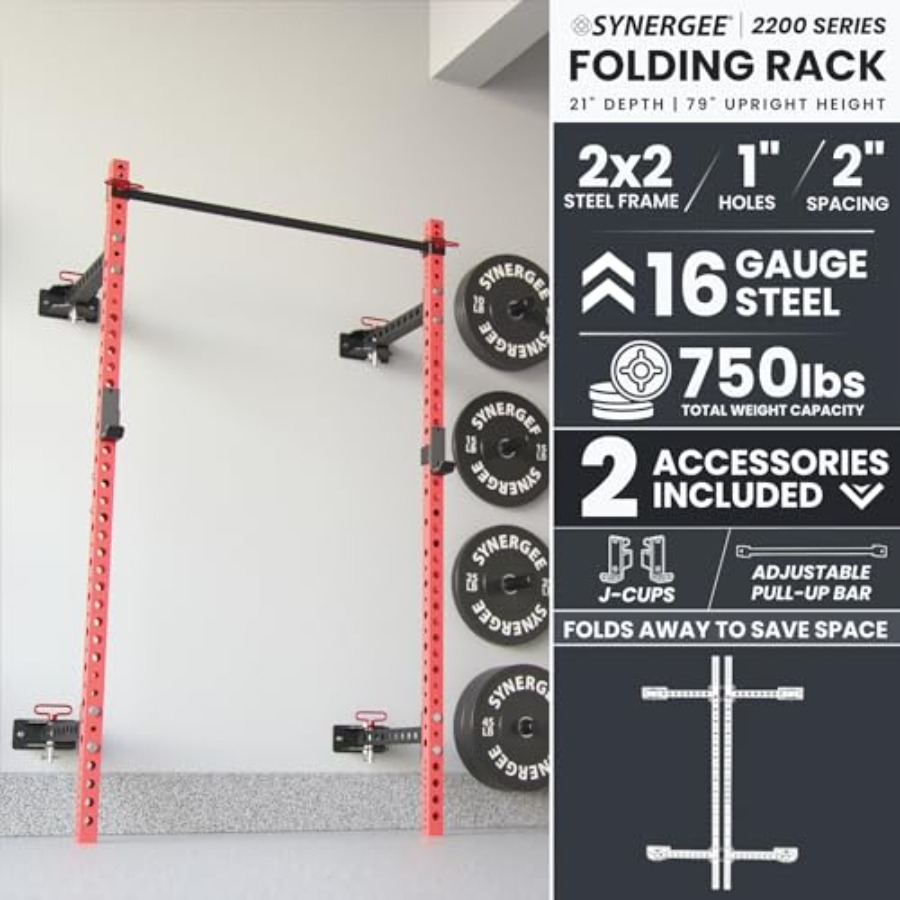 2200 Series Folding Squat Rack - Pull Up Bar 评论和价格