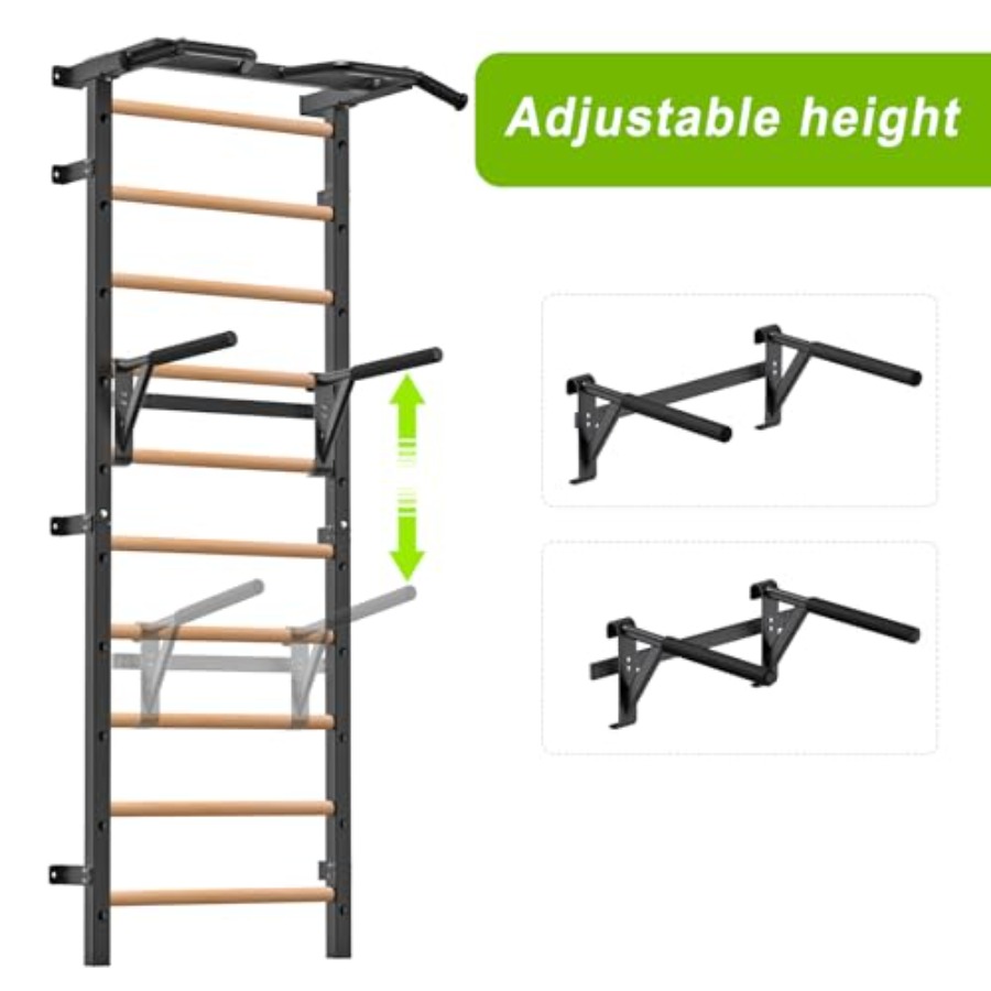 Wall Mounted Gymnastic Stall B - Pull Up Bar 评论和价格