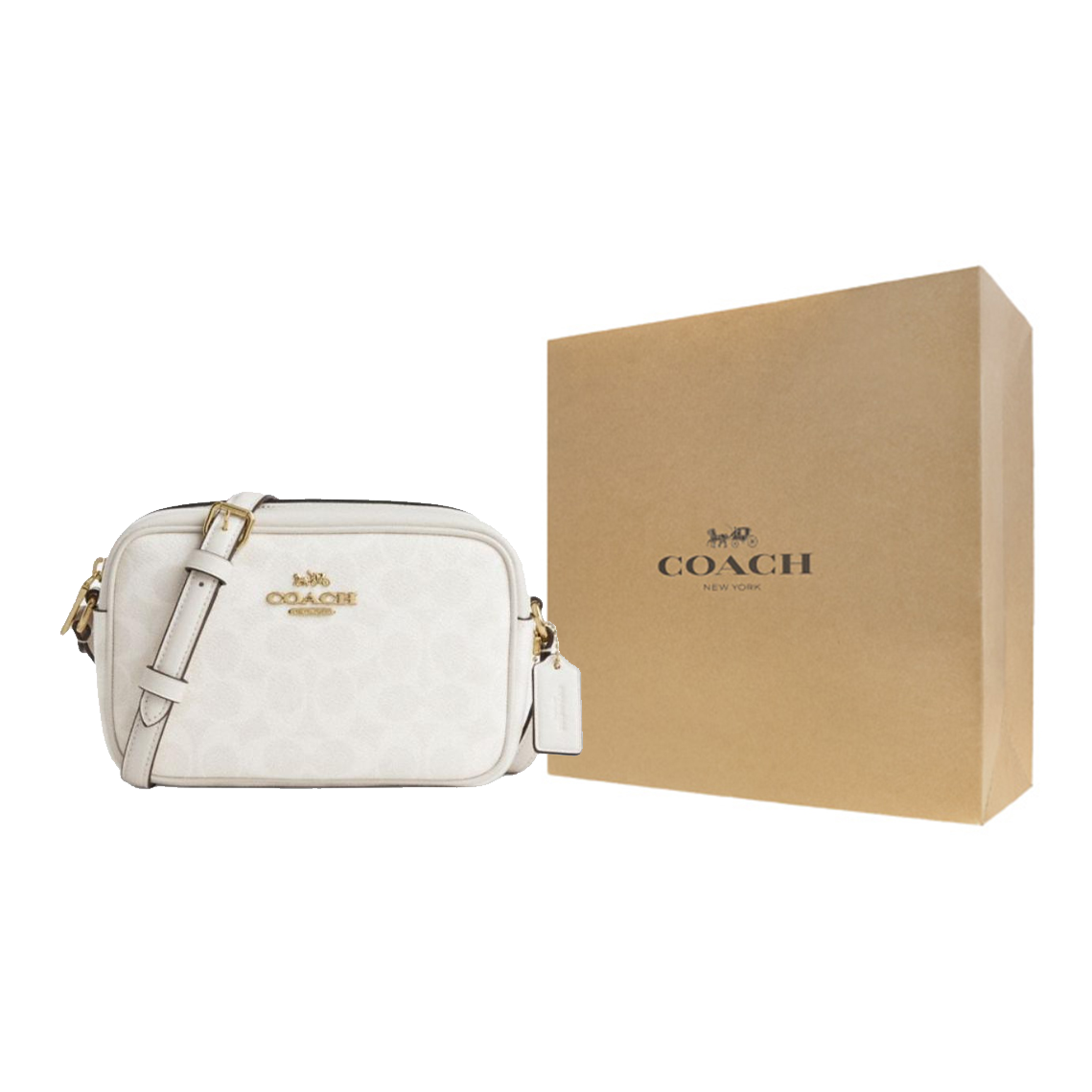 COACH Jamie Artificial Leather - Chalk Bag 评论和价格