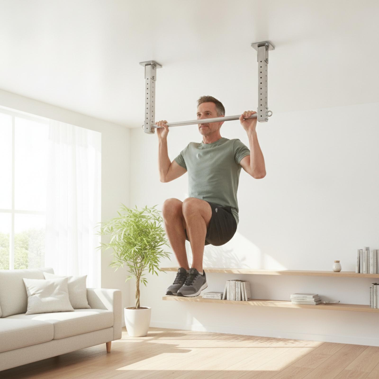 Heavy Duty Adjustable Ceiling  - Pull Up Bar 评论和价格