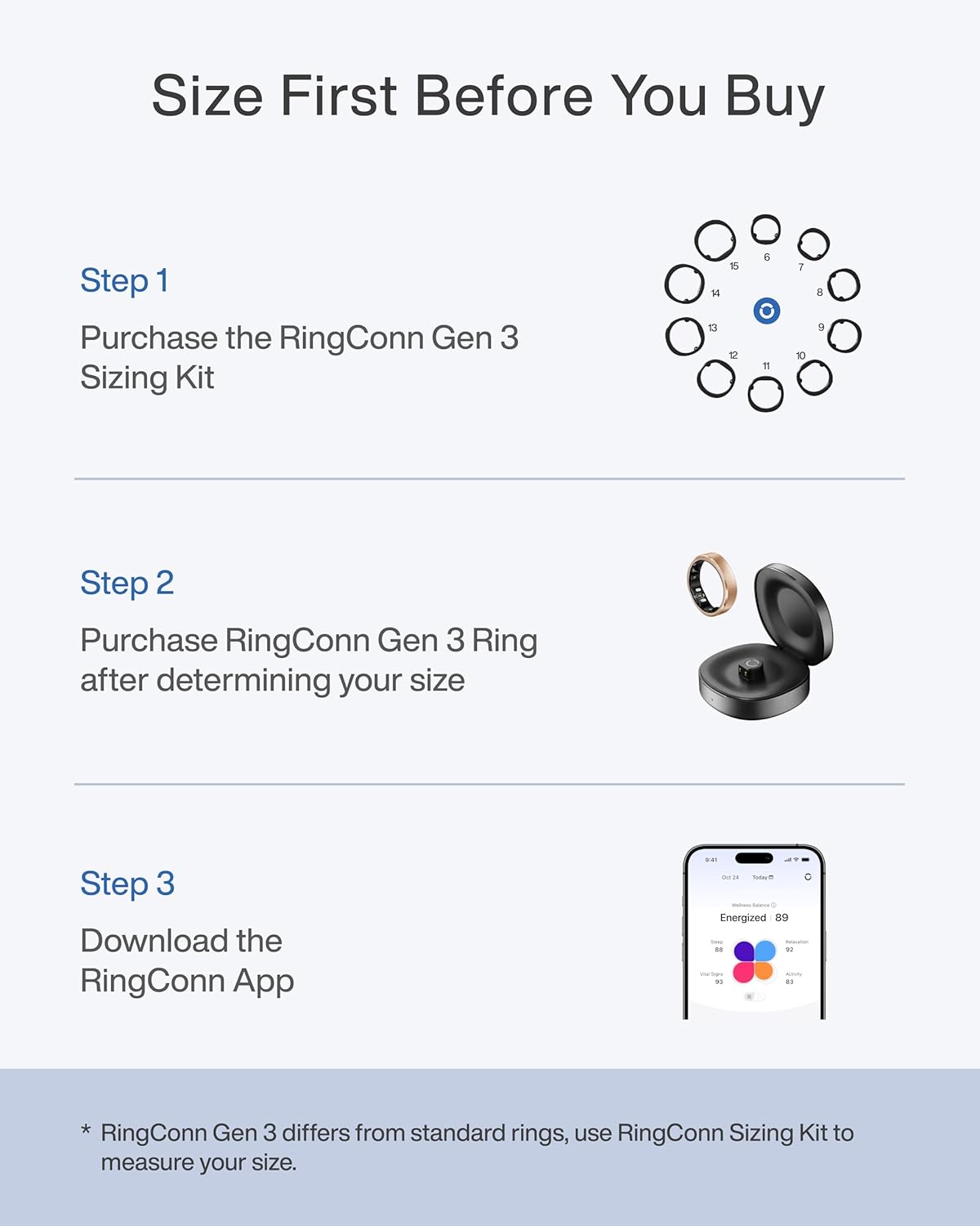 RingConn Gen 3 Smart Ring Vasc - Gymnastic Ring 评论和价格