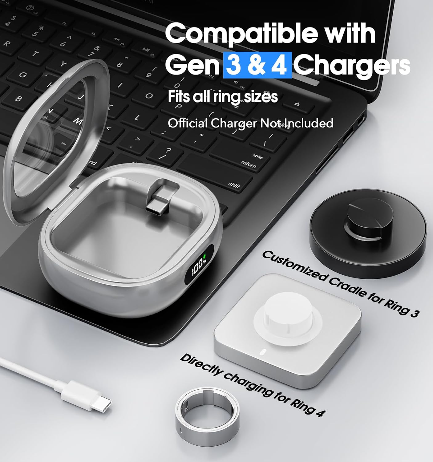 Smart Ring Charging Case Porta - Gymnastic Ring 评论和价格