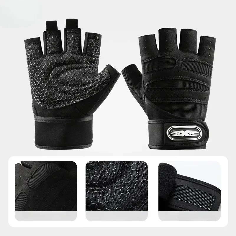 Men Women Fingerless Workout G - Weightlifting Gloves 评论和价格