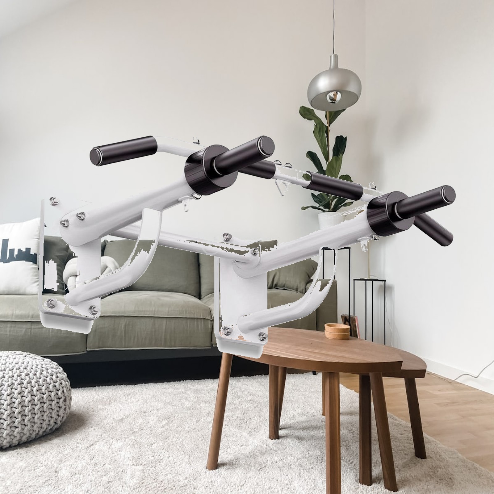 Wall-Mounted Pull-up Bar Long- - Pull Up Bar 评论和价格