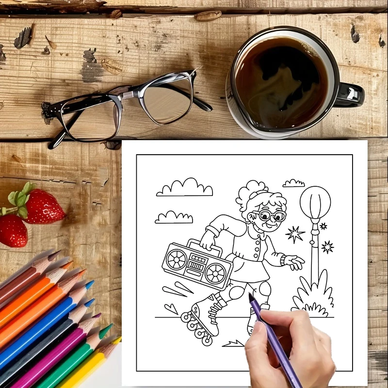 Crazy Old Ladies Coloring Book - Chalk Bag 评论和价格