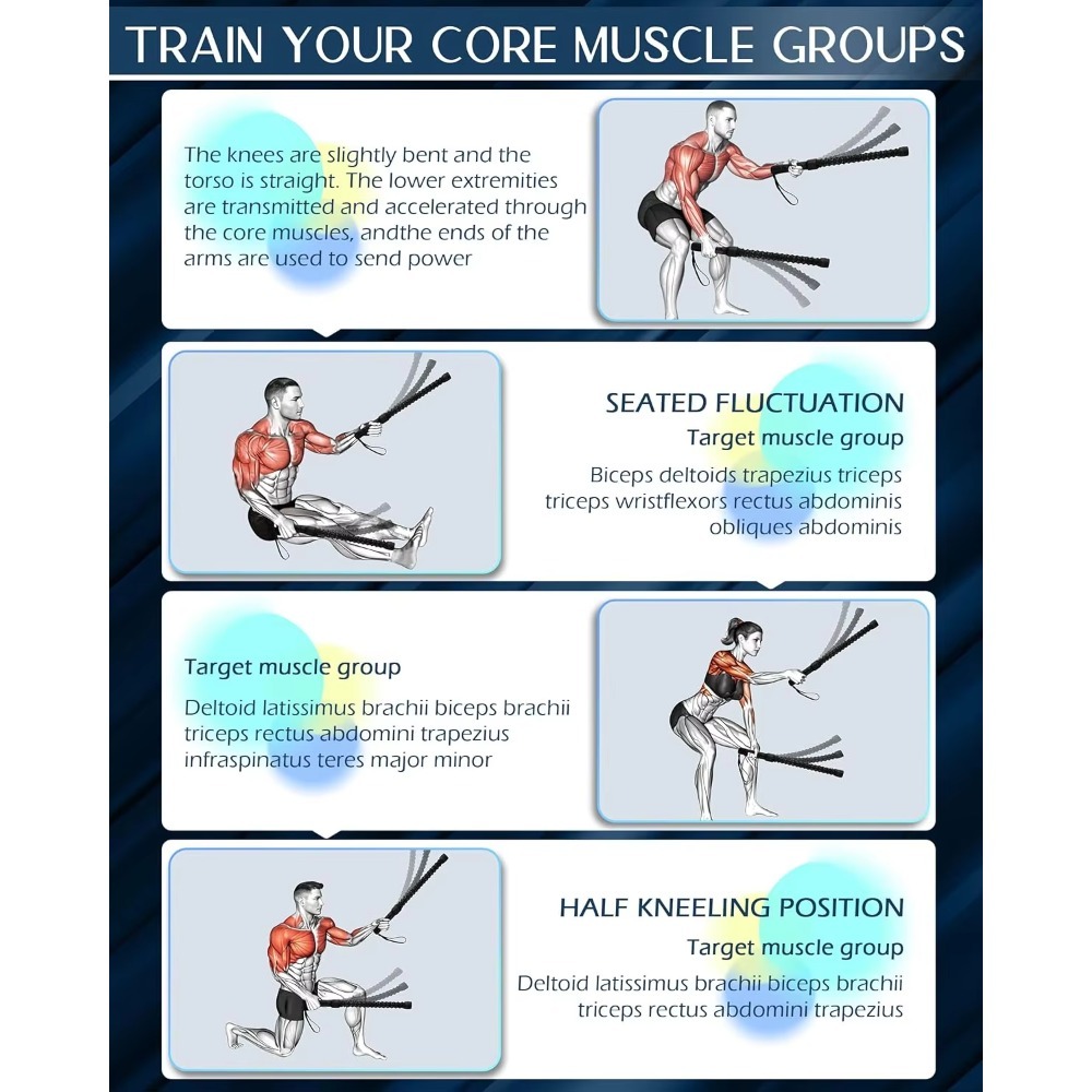 Ropeless Battle Ropes for Home - Gymnastic Ring 评论和价格