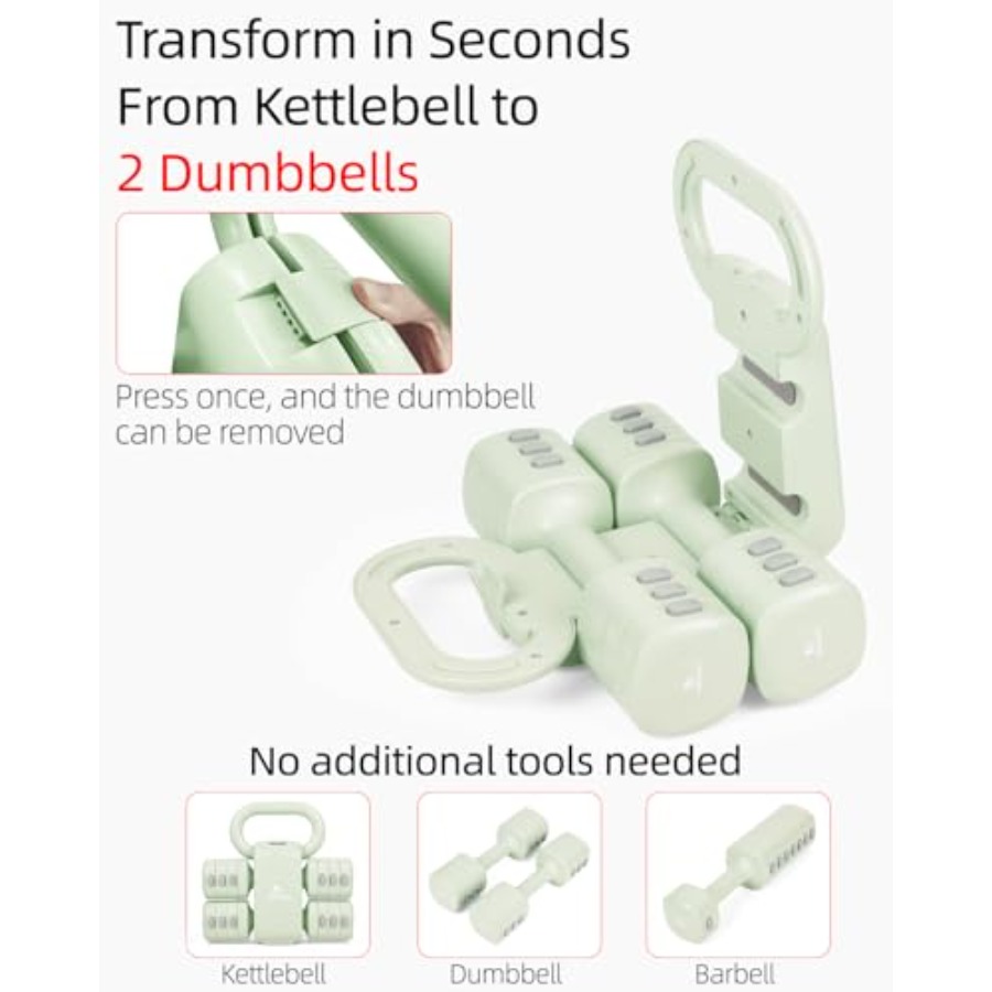 Home gym dumbbell set: 4-in-1  - Kettlebell 评论和价格