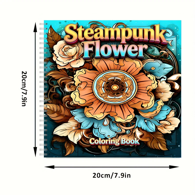 Coloring Book Steampunk Flower - Chalk Bag 评论和价格