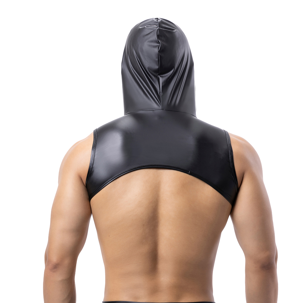 Men Faux Leather Hooded Fitnes - Gymnastic Ring 评论和价格