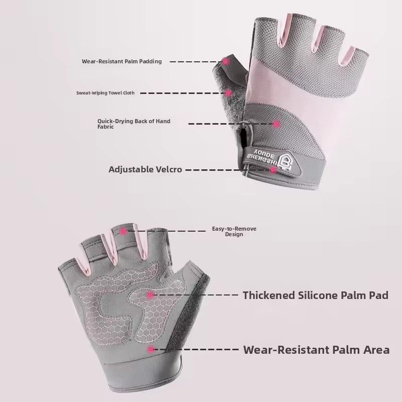 Outdoor Cycling Breathable Hal - Weightlifting Gloves 评论和价格