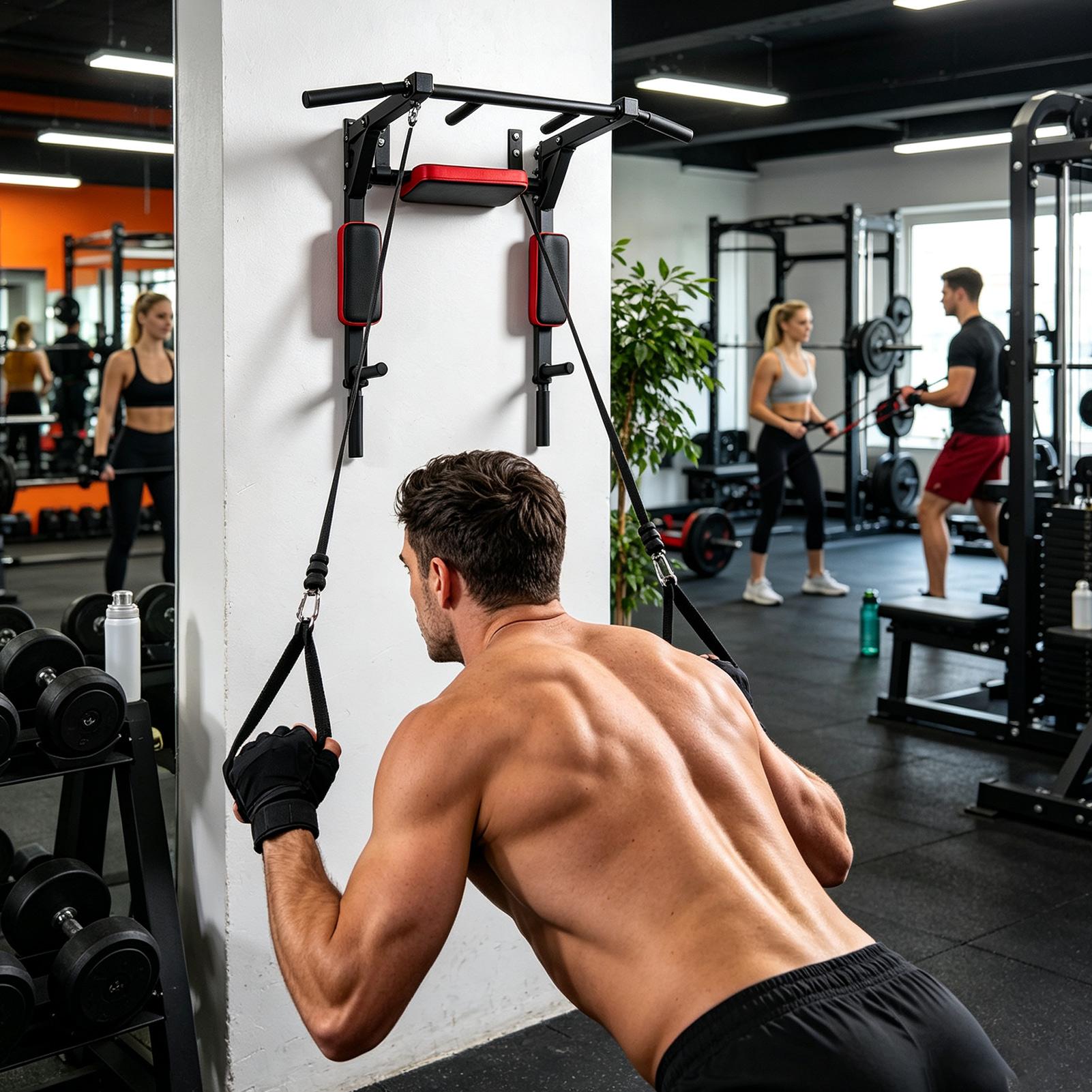 Wall-Mounted Pull-up Bar Fitne - Pull Up Bar 评论和价格